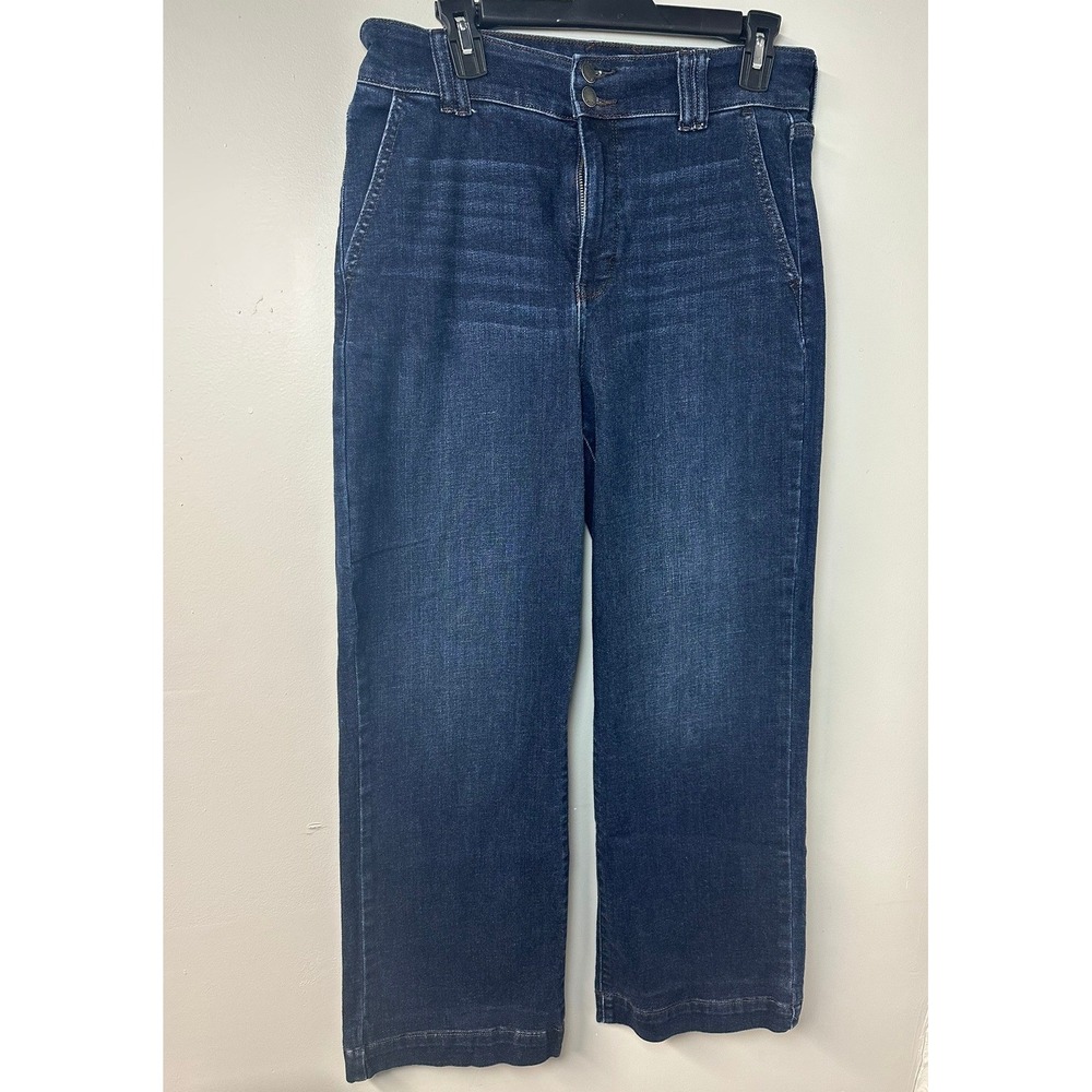 Judy Blue | Wide Leg Dark Wash High Rise Double Button Jeans | Size 9/29